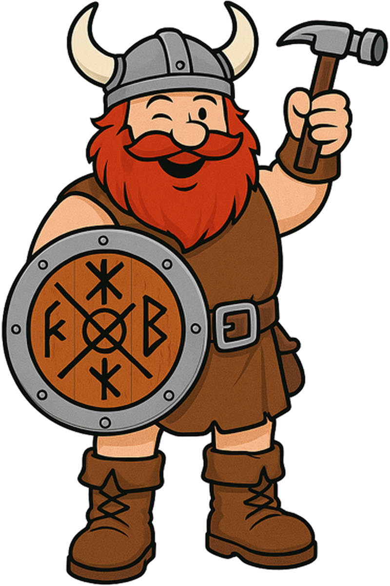 Viking Kitchens & Handyman Services mascot